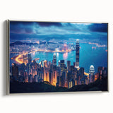 Landscape art painting of a vibrant, colorful forest on a black background, printed as a vintage poster.