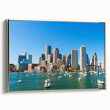 Landscape art painting on canvas featuring a vintage poster style with a colorful forest scene and black border.