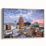 Landscape art painting depicting a vibrant, colorful forest on black canvas, ideal for living room decor.