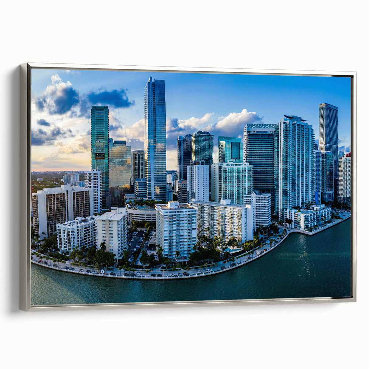 Landscape art painting featuring a vintage poster style, colorful art on a black background, ideal for living room decor.