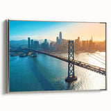 Landscape art painting depicting a colorful vintage poster art scene on black, ideal for living room decor.