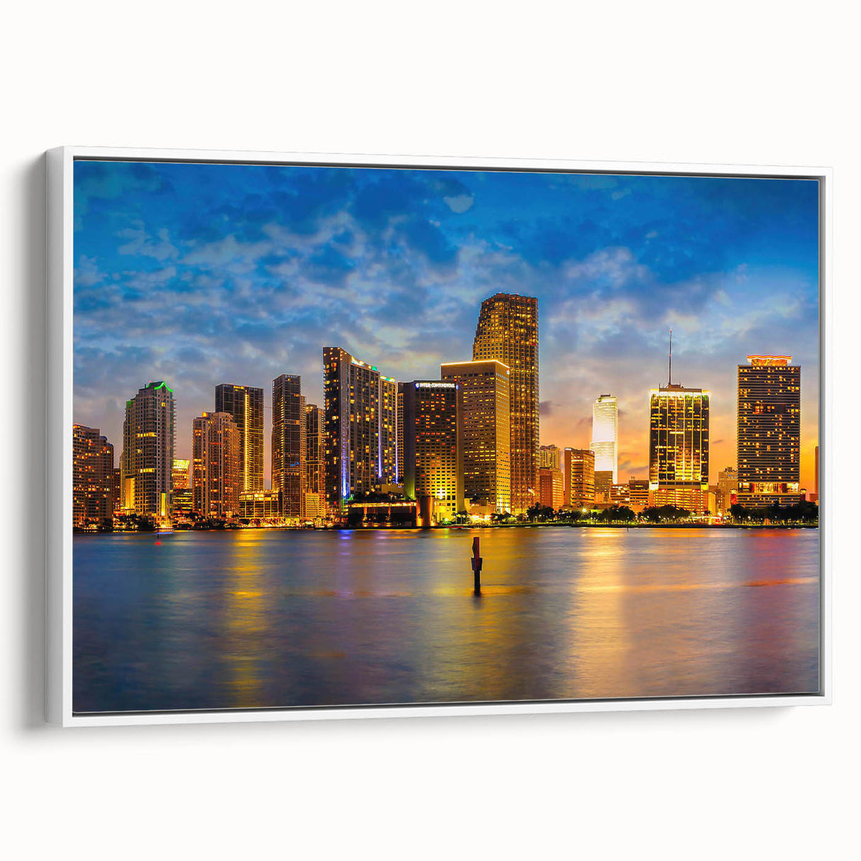 Vintage poster art featuring a colorful abstract design on a black background, printed on extra-large canvas.