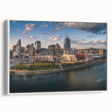 Vintage poster art featuring a colorful abstract design on a large black canvas, ideal for living room decor.