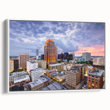 Vintage poster art featuring a colorful abstract design on a black background, printed on extra large canvas.