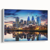 Vintage poster art featuring a colorful abstract design on a black background.