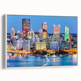 Vintage poster art of a colorful abstract design on a black background, printed on extra large canvas.