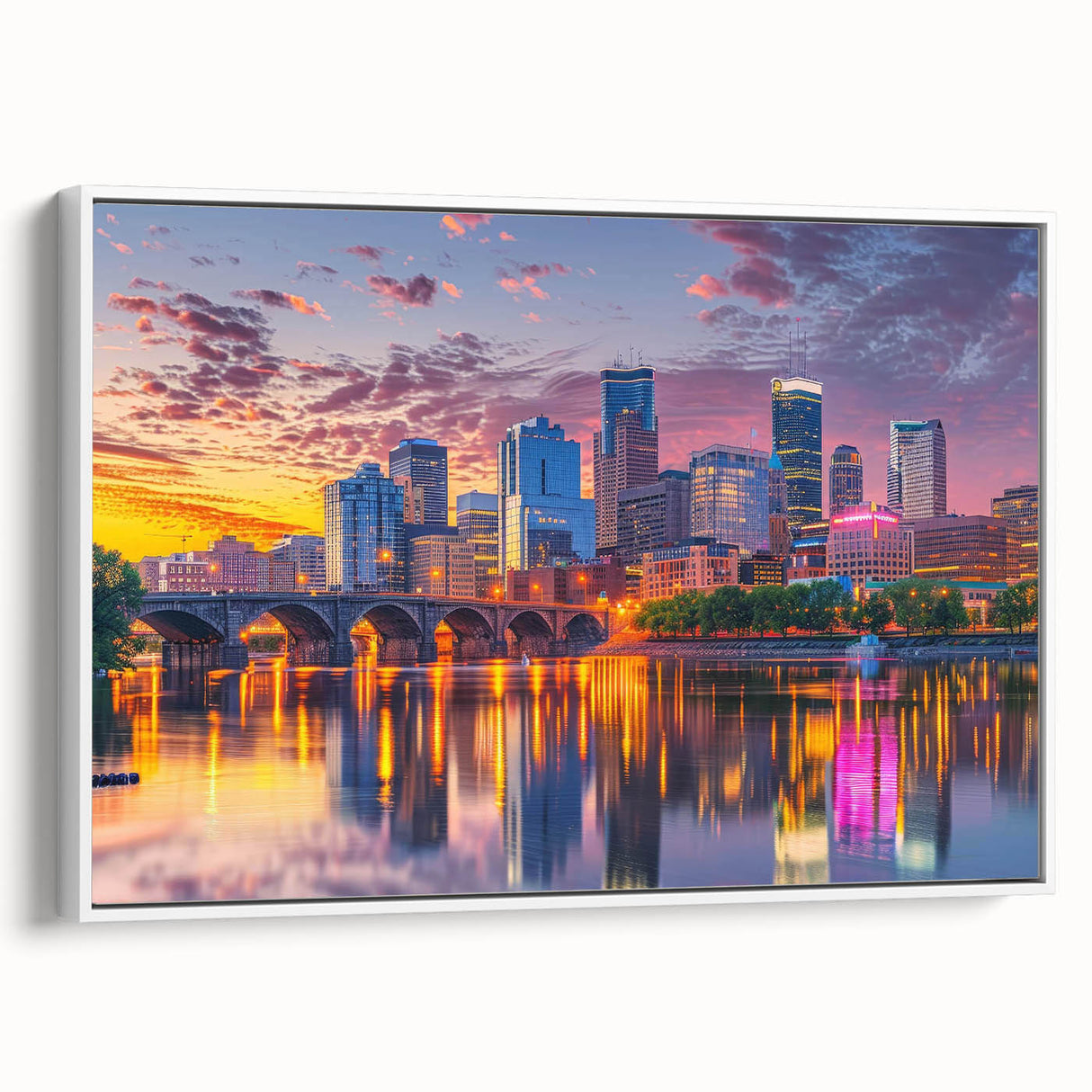 Vintage poster art of a colorful abstract design in vibrant hues on extra large canvas, suitable for living room decor.