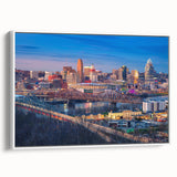 Vintage poster art featuring vibrant, colorful abstract shapes on a large black canvas, ideal for living room decor.