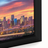 Extra large black wall art featuring vibrant, colorful textured abstract design, ideal for living room decor.