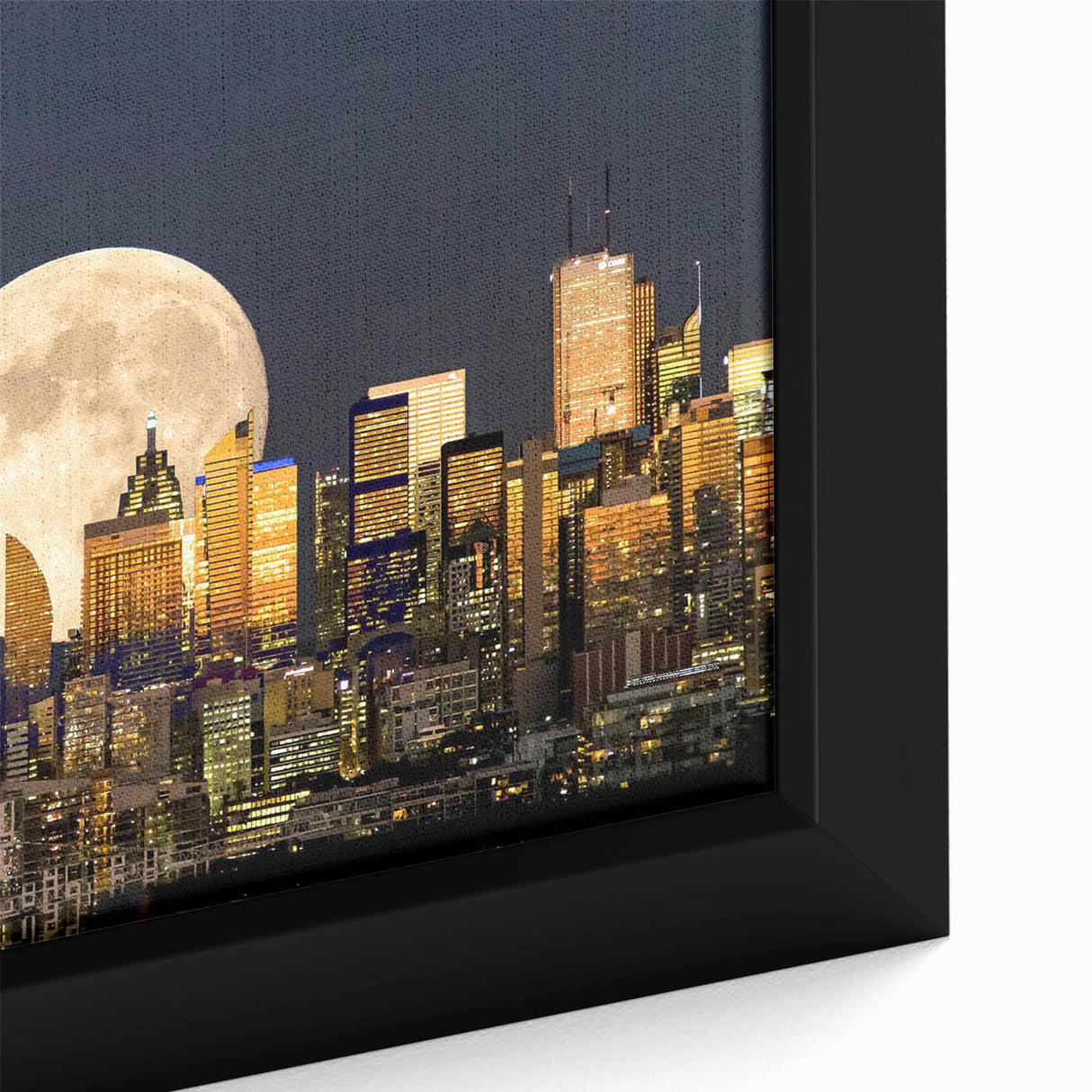 Extra large black wall art featuring a colorful, textured abstract design on canvas, ideal for living room decor.