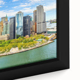 Extra large black wall art featuring a textured, colorful abstract design on canvas, ideal for living room decor.