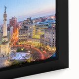 Extra large black wall art featuring colorful, textured abstract design on canvas, ideal for living room decor.