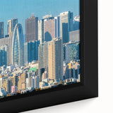 Extra large textured black wall art featuring colorful abstract patterns on canvas, ideal for living room decor.