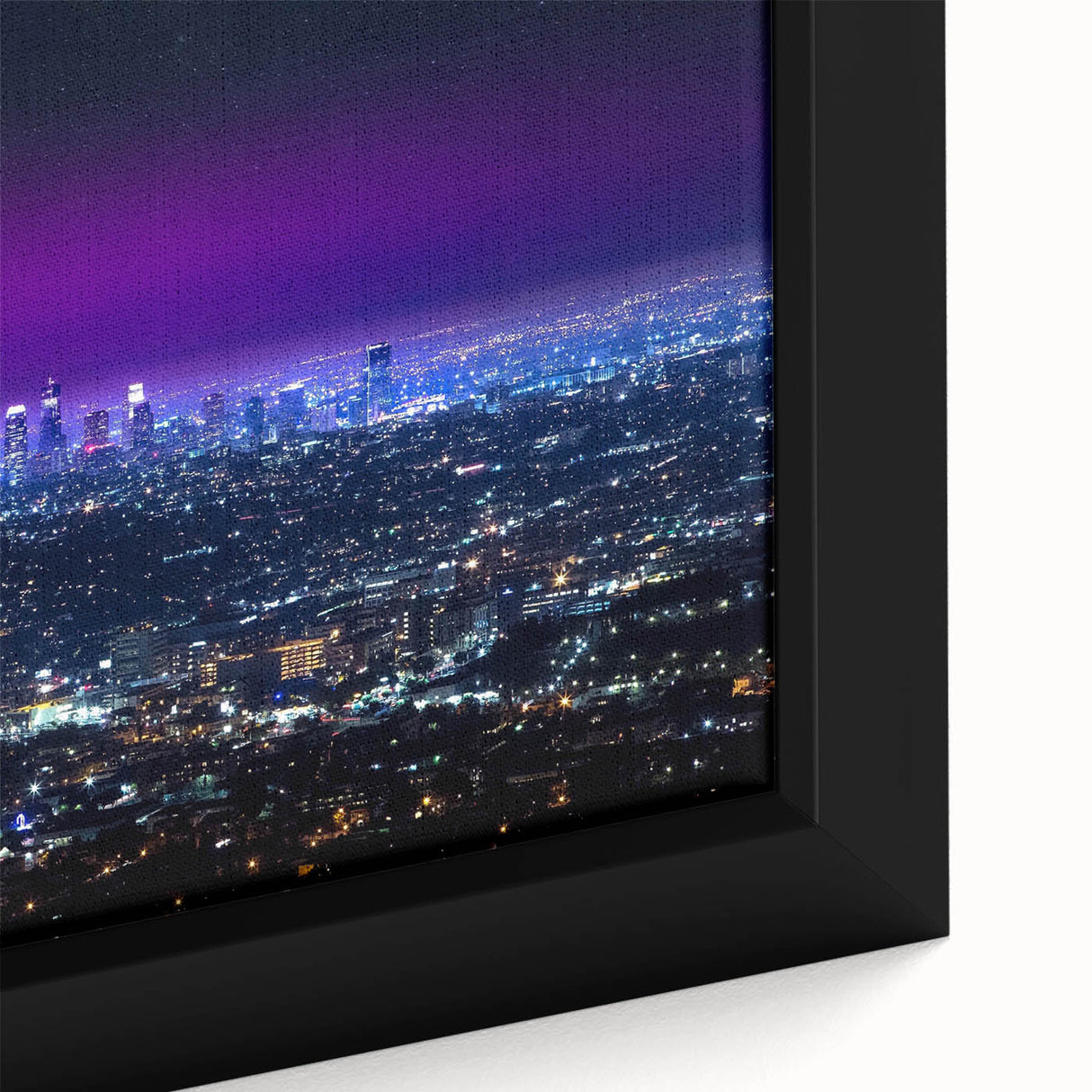 Extra large black canvas with colorful, textured abstract design, suitable for living room decor.