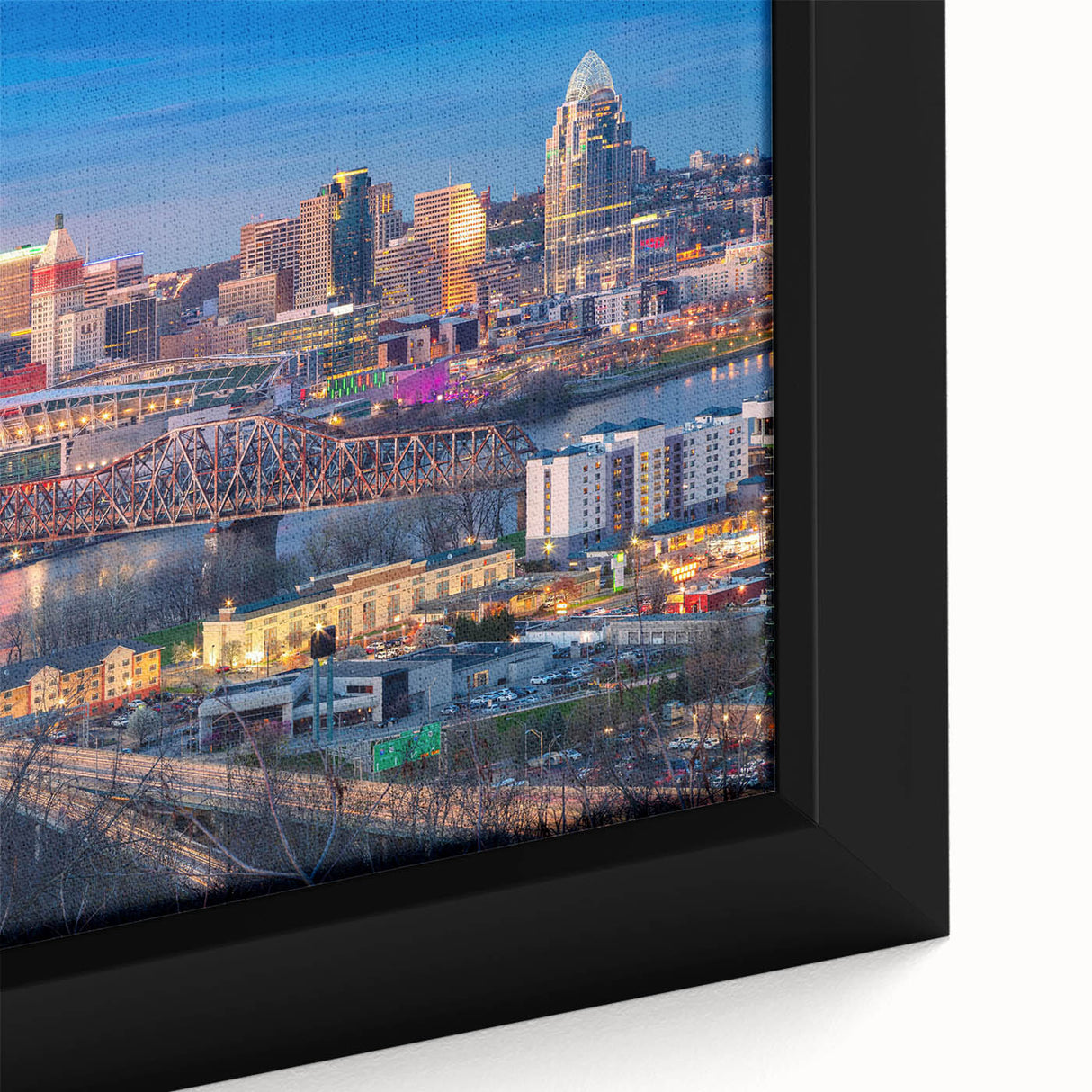 Extra large black wall art featuring a textured, colorful abstract design on canvas, suitable for living room decor.