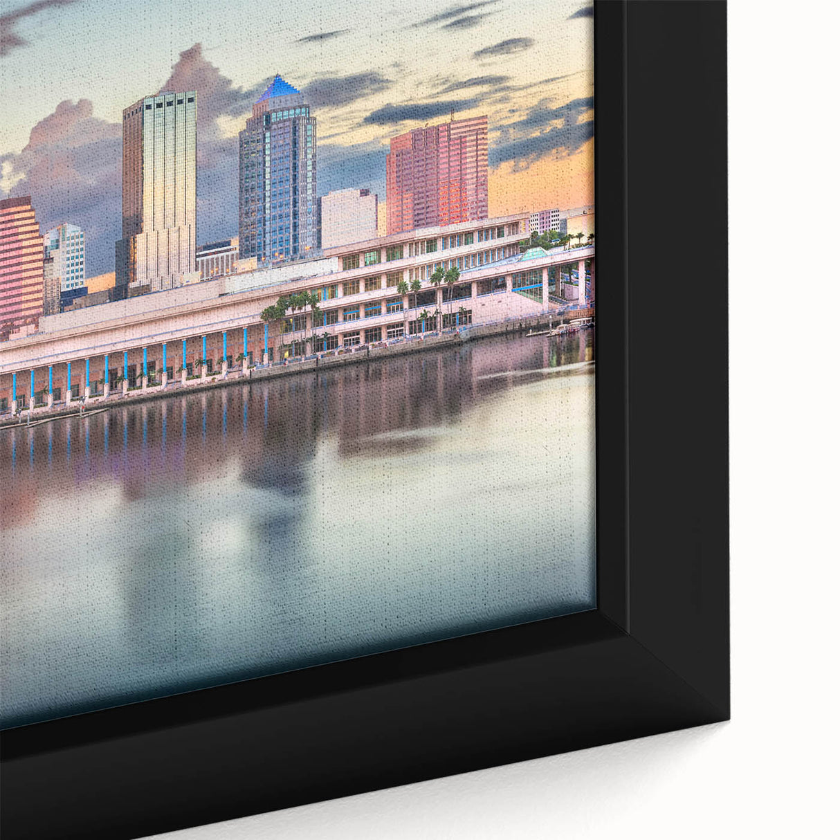 Extra large black wall art featuring colorful, textured abstract patterns on canvas, ideal for living room decor.