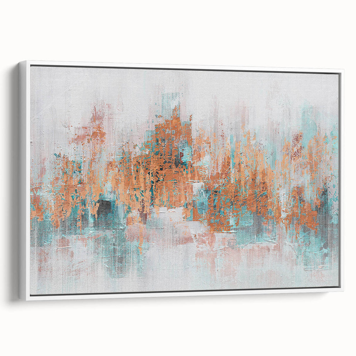 Abstract canvas artwork featuring vibrant colors and swirling patterns, ideal for modern home decor, showcasing a dynamic and playful design.