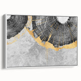 Vibrant rolled canvas displaying a colorful African tribal wall art design, showcasing intricate patterns and textures, ideal for home decor.