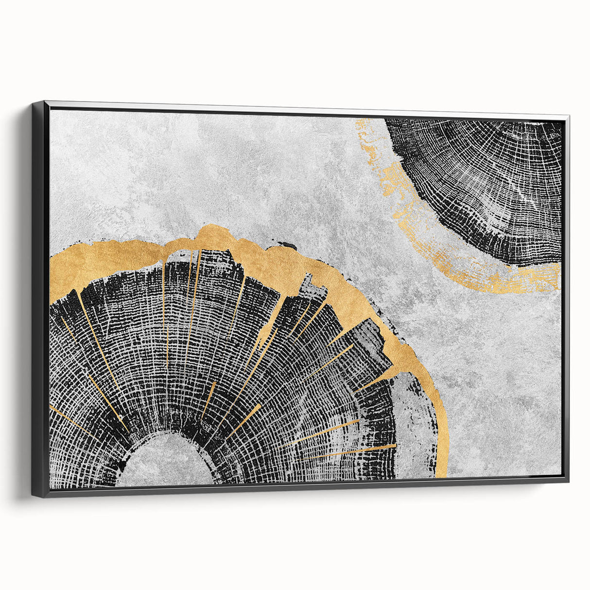 Colorful abstract canvas wall art featuring swirling patterns in blue, orange, and yellow, ideal for modern home decor and artistic expression.