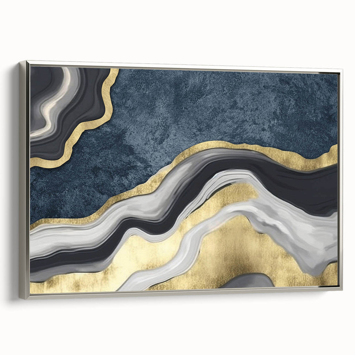 Vibrant rolled canvas showcasing an abstract African tribal wall art design with rich colors and textures, packaged securely in a cardboard tube.