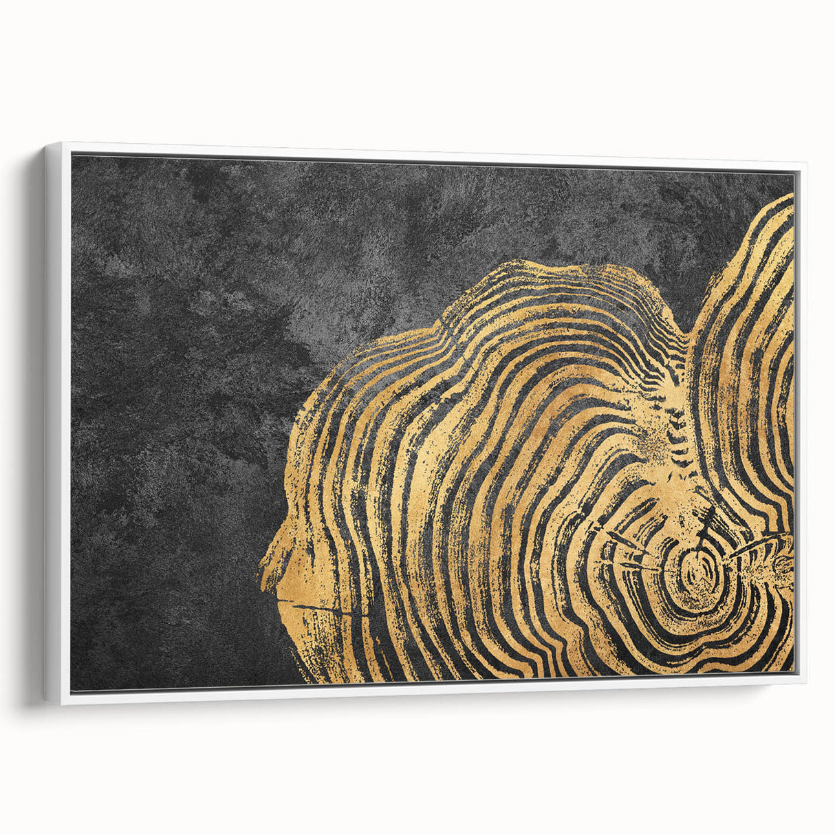 Colorful abstract wall art featuring vibrant shapes and patterns, perfect for modern decor, displayed on a wooden easel in a bright room.