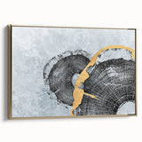 Vibrant rolled canvas showcasing a colorful African tribal wall art design with intricate patterns, securely packaged in a protective cardboard tube.