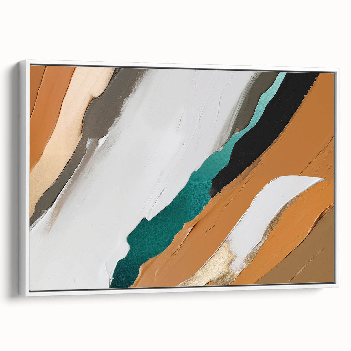 Vibrant African wall art canvas print showcasing intricate tribal patterns in rich earth tones, elegantly rolled and secured in a protective cardboard tube for shipping.