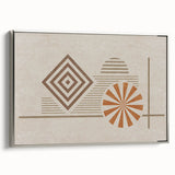 Abstract wall art canvas print showcasing vibrant colors and dynamic shapes, perfect for modern home decor or office spaces.