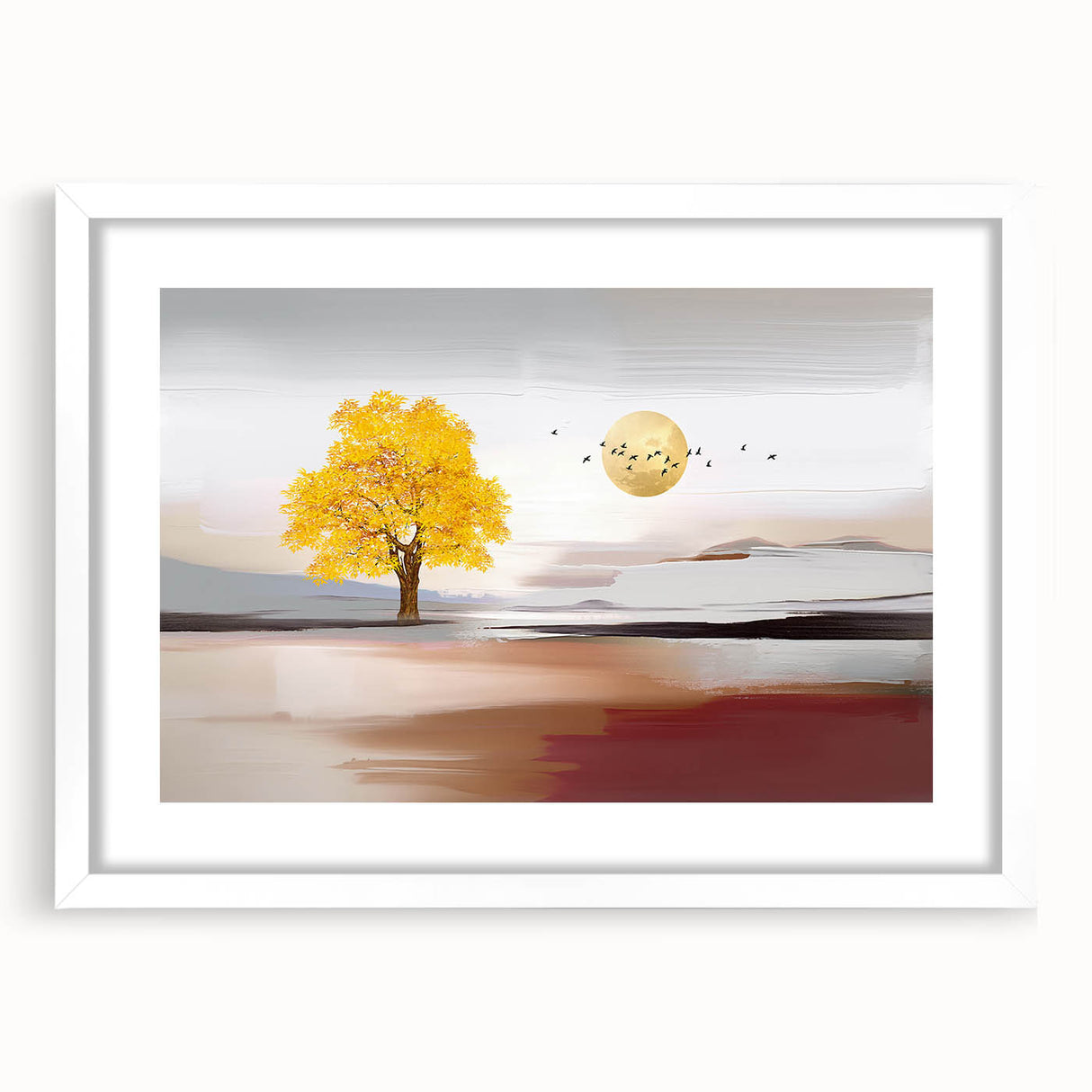 Vibrant abstract wall art canvas featuring bold colors and fluid shapes, ideal for modern decor; rolled and ready for framing.