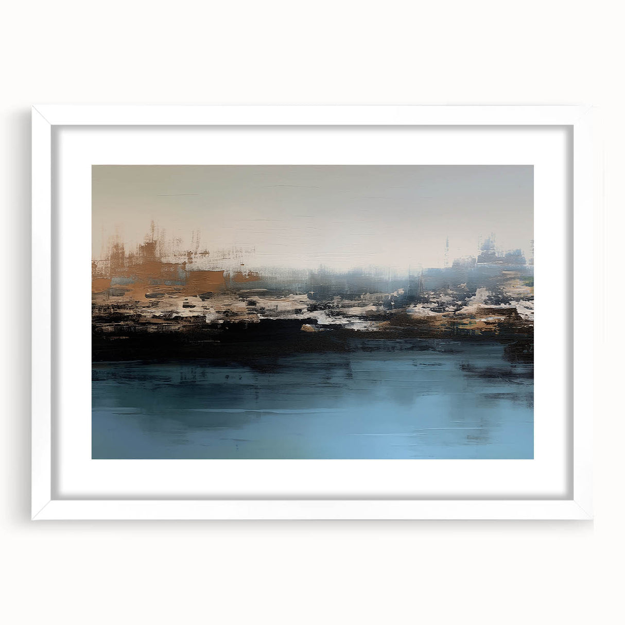 Abstract wall art canvas print showcasing vibrant colors and geometric shapes, designed to enhance modern interior decor, packaged securely in a cardboard tube.