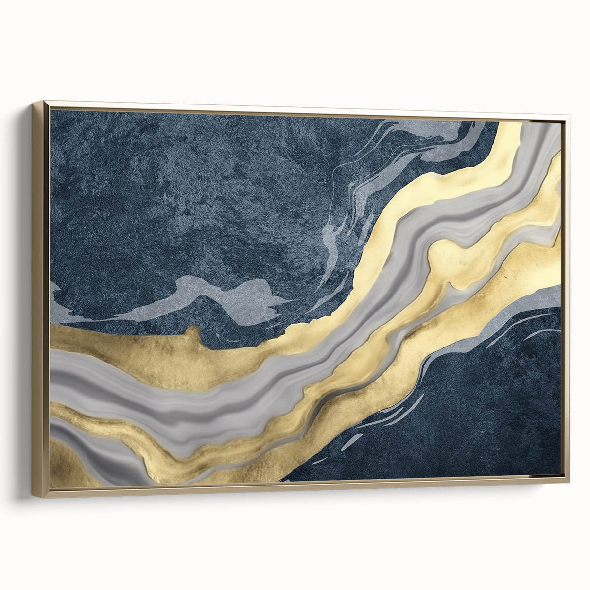 Abstract wall art canvas print in vibrant colors, showcasing fluid shapes and textures, ideal for modern home decor and artistic spaces.