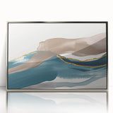 Abstract wall art canvas print showcasing vibrant colors and dynamic shapes, perfect for modern decor, enhancing any space with creativity.