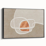 Colorful abstract wall art canvas print displaying vibrant swirls of blues, pinks, and yellows, ideal for modern home decor and artistic spaces.