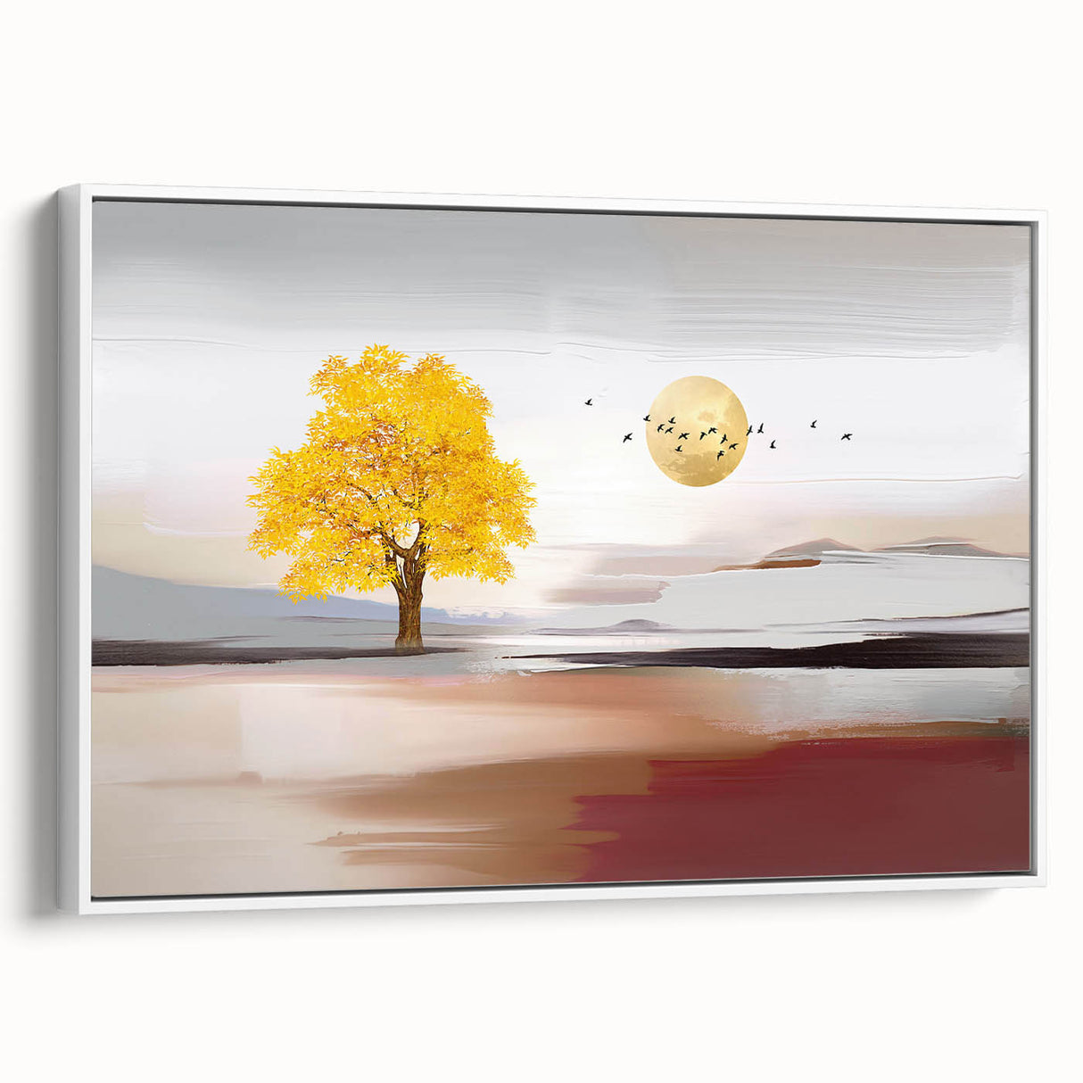 Abstract canvas artwork showcasing vibrant colors and dynamic shapes, perfect for modern home decor or art enthusiasts. The piece features swirling patterns in blues, reds, and yellows, creating a lively visual experience that enhances any interior space.