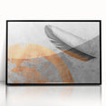 Abstract wall art canvas print showcasing vibrant colors and fluid shapes, ideal for modern decor, presented rolled in protective packaging.