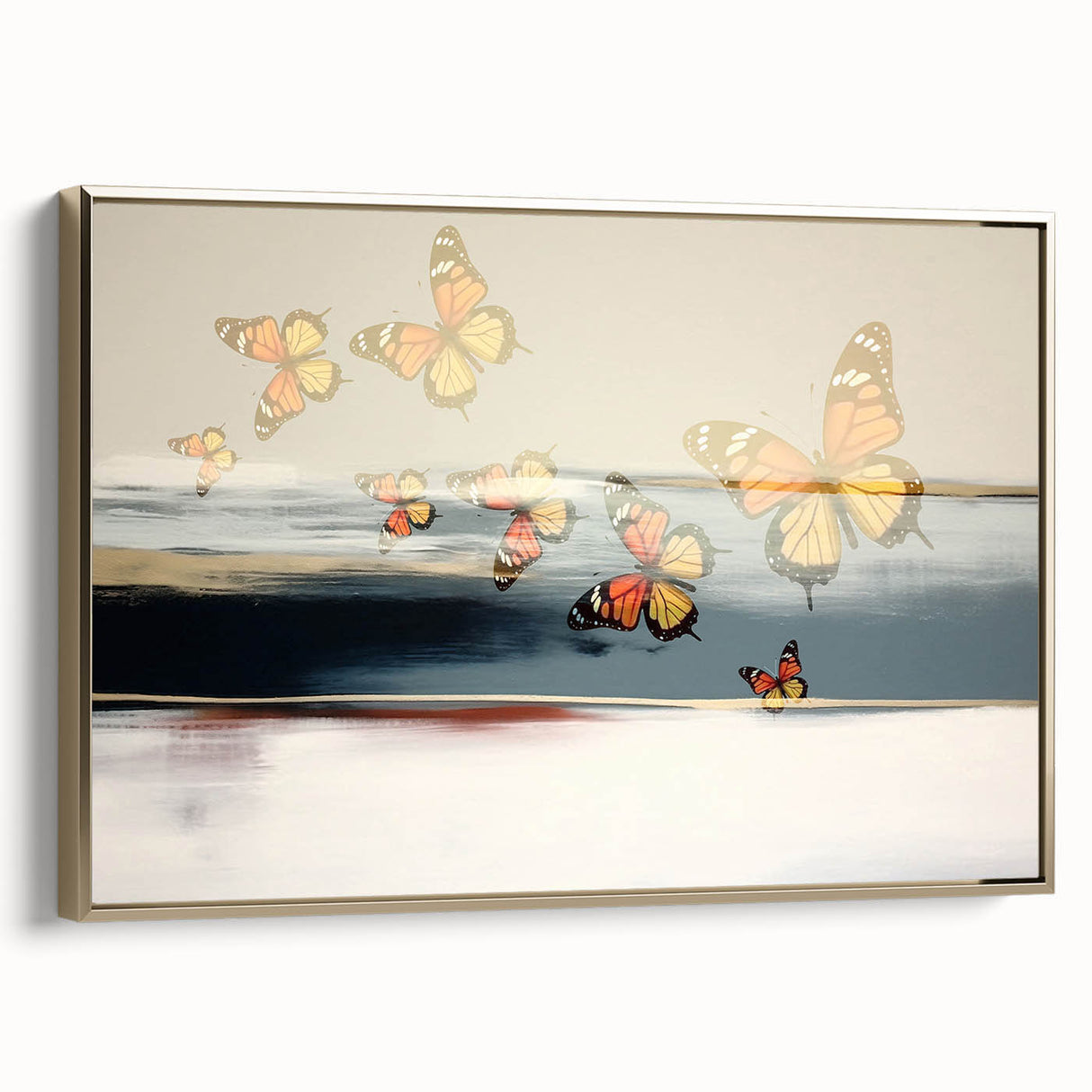 Vibrant abstract wall art canvas print showcasing bold colors and dynamic shapes, ideal for modern home decor or creative spaces.