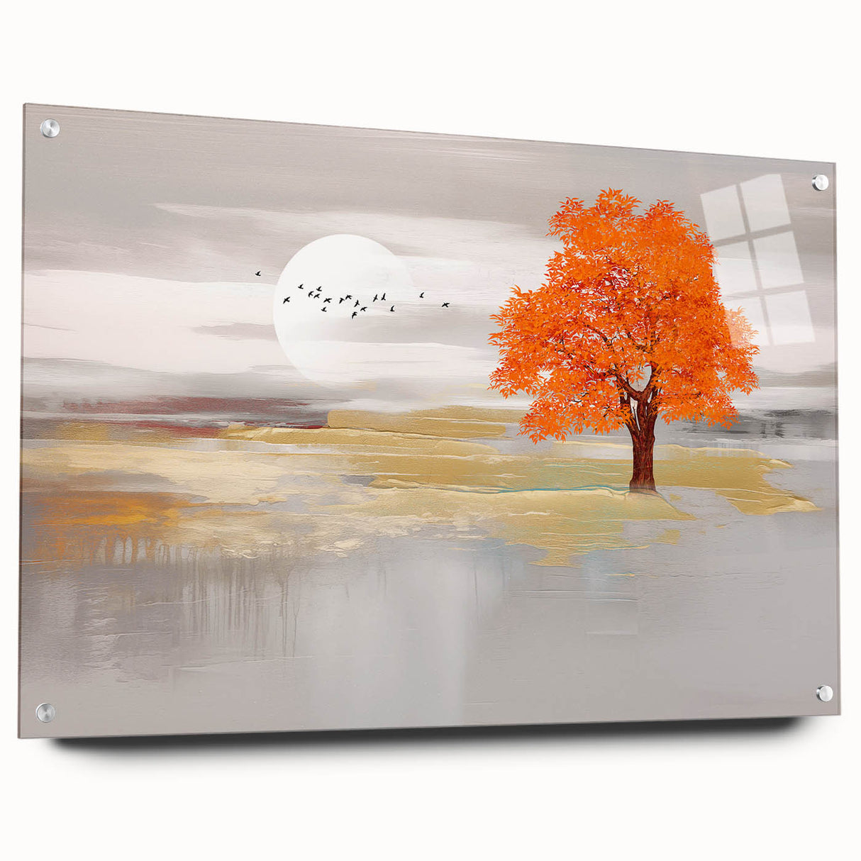 Abstract canvas art print showcasing vibrant colors and fluid shapes, perfect for modern home decor or office spaces, emphasizing creativity and style.