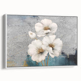 Abstract wall art canvas print showcasing vibrant colors and dynamic geometric shapes, perfect for modern home decor or office spaces.