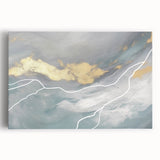 Colorful abstract wall art canvas print showcasing vibrant geometric shapes and fluid patterns, perfect for modern home decor or office spaces.