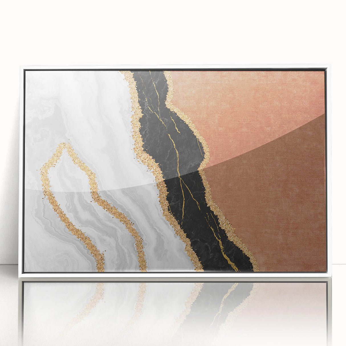 Abstract wall art canvas print showcasing vibrant colors and dynamic shapes, perfect for modern home decor or artistic display.