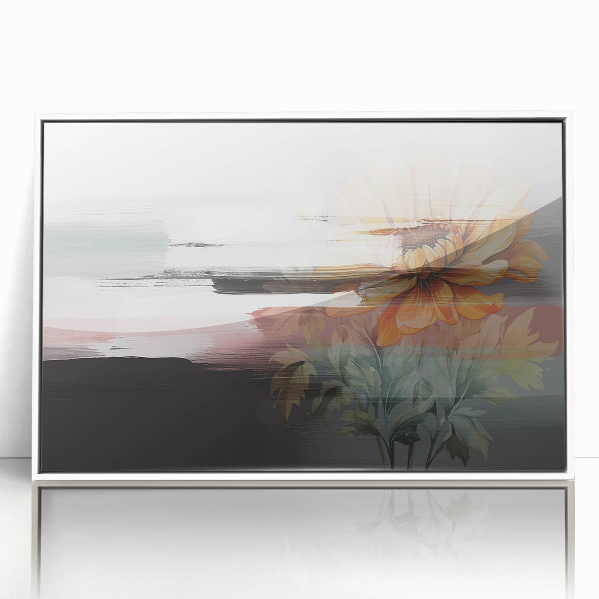 Abstract wall art canvas print showcasing vibrant colors and fluid shapes, ideal for modern decor, enhancing any living space or office.