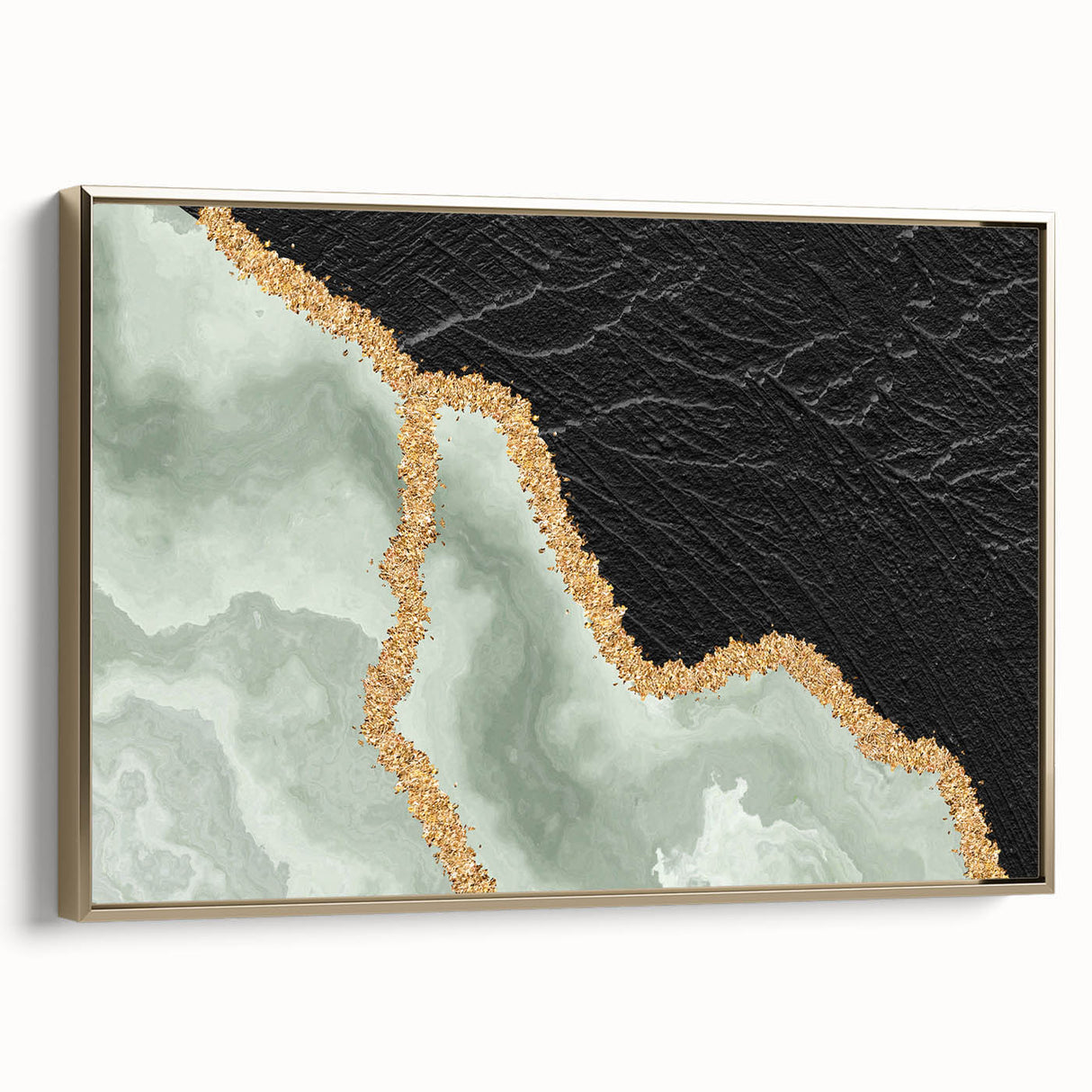 Colorful abstract wall art canvas print showcasing vibrant swirls of blue, orange, and yellow, perfect for modern home decor and artistic flair.