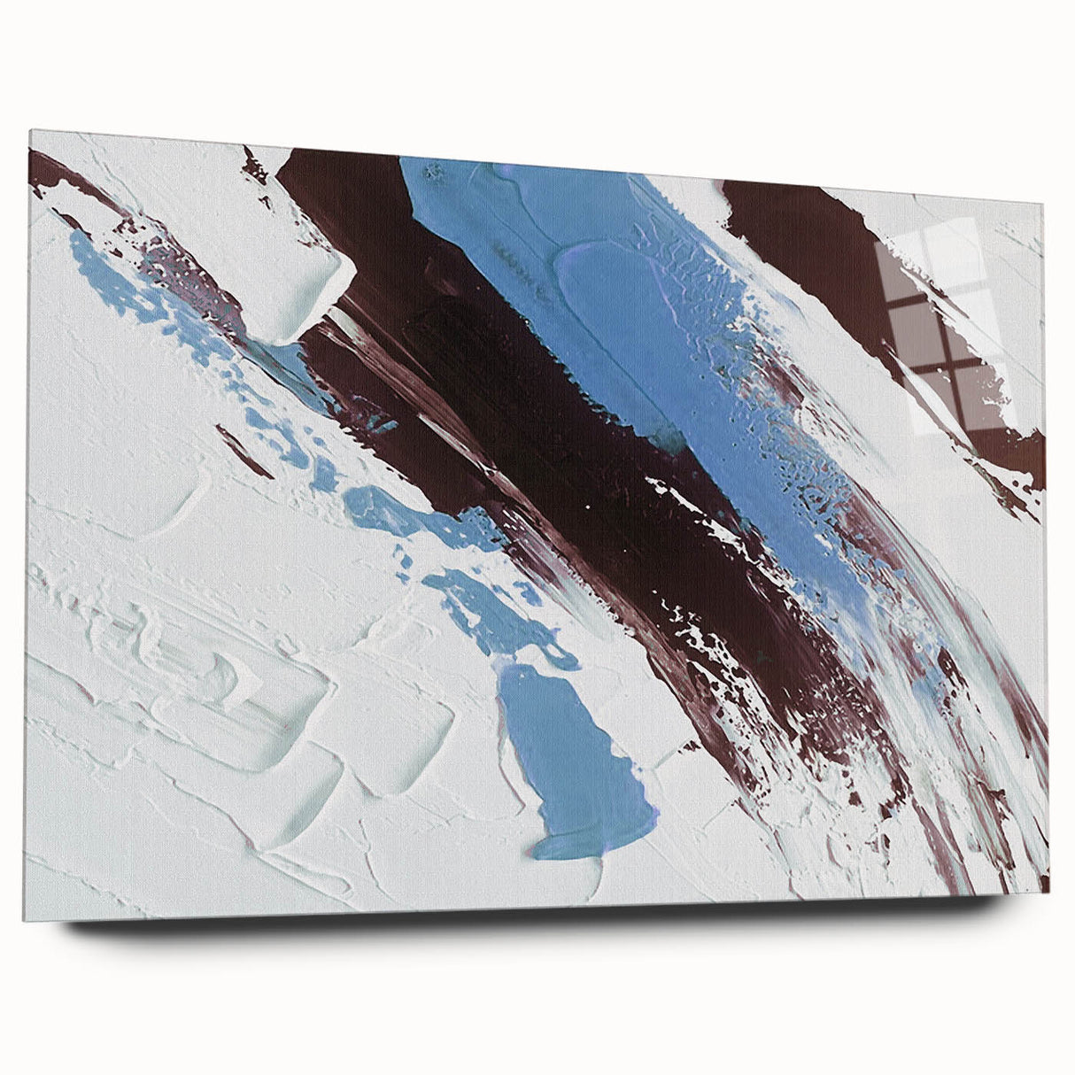 Colorful abstract canvas print showcasing vibrant geometric shapes and fluid lines, ideal for contemporary home decor or art collection.