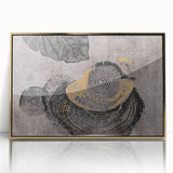 Abstract canvas artwork showcasing vibrant splashes of color and dynamic shapes, perfect for modern home decor or artistic display.