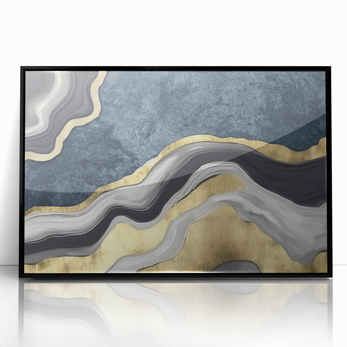 Abstract wall art canvas showcasing vibrant colors and dynamic shapes, ideal for modern decor, enhancing any living space aesthetic.