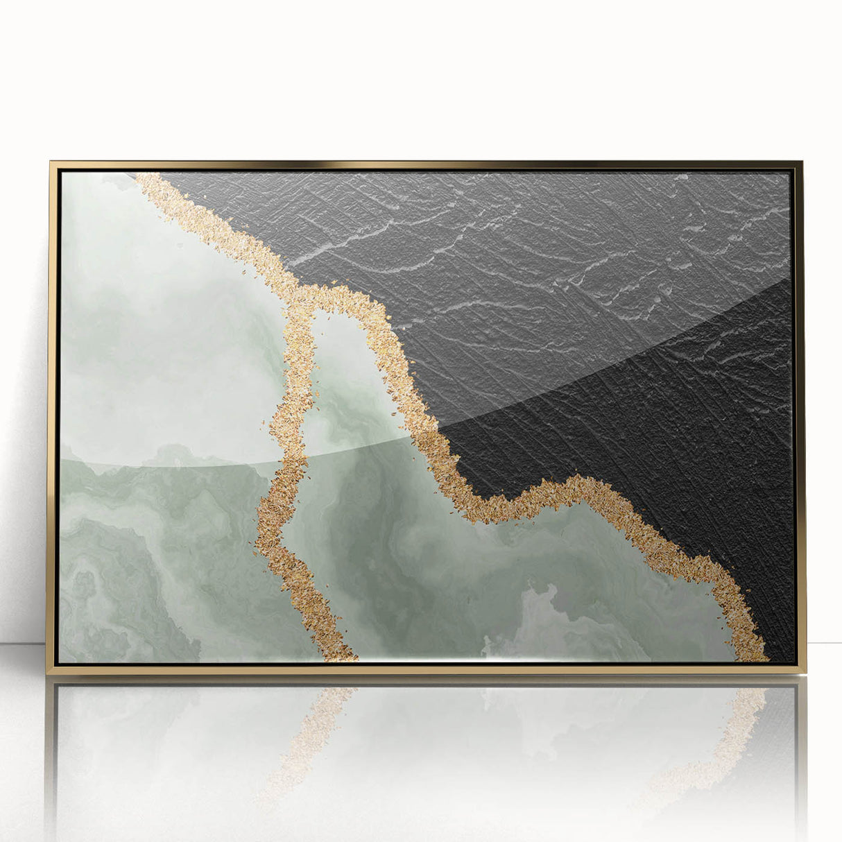 Abstract canvas painting showcasing vibrant colors and geometric shapes, ideal for modern home decor, emphasizing artistic creativity and visual appeal.