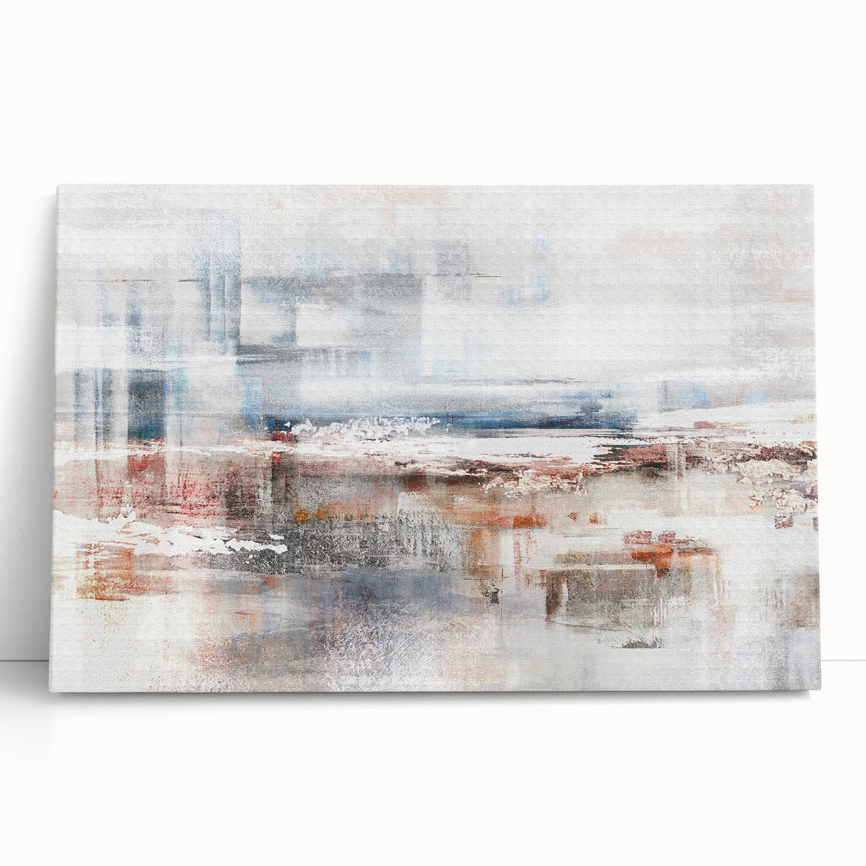 Abstract wall art canvas print showcasing vibrant colors and dynamic shapes, perfect for modern home decor and artistic expression.