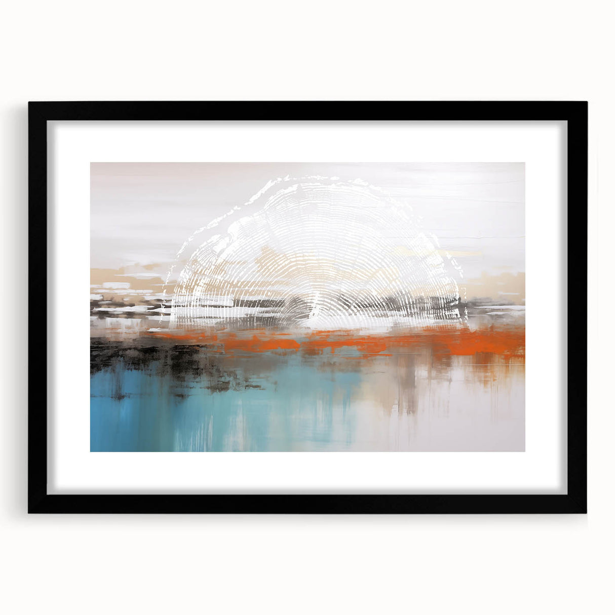 Abstract canvas artwork showcasing vibrant colors and dynamic shapes, perfect for modern home decor, carefully rolled and protected in a sturdy cardboard tube.
