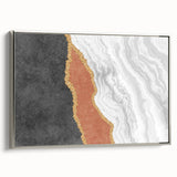 Vibrant abstract canvas art print showcasing bold colors and dynamic shapes, perfect for modern decor or artistic statement pieces.