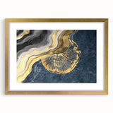 Abstract canvas artwork showcasing vibrant swirls of blue, orange, and yellow hues, designed to enhance modern home decor. Ideal for artistic wall displays.